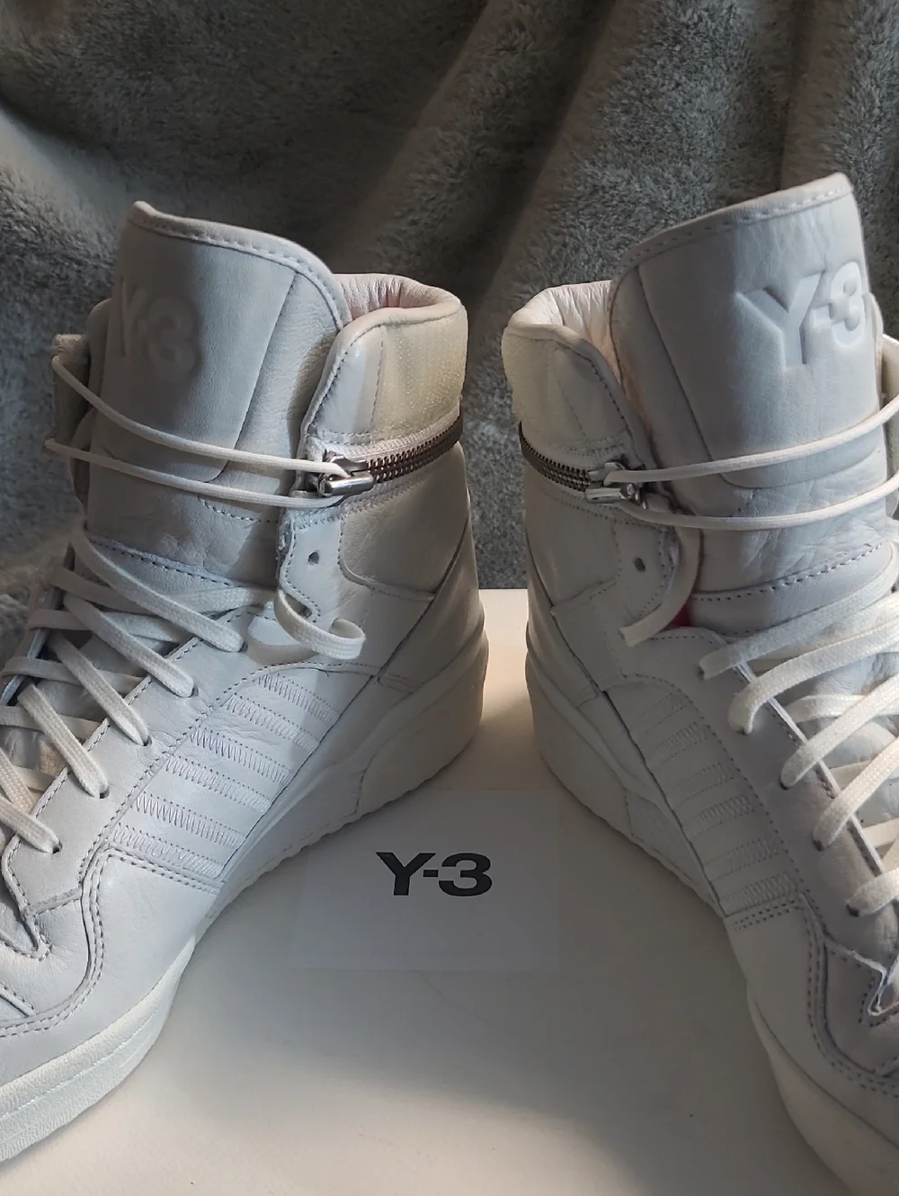 Y-3 Adidas Forum Hi OG Nondye White Mens 11.5 - Picture 8 of 10